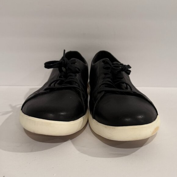 Cole Haan Men’s Grand Crosscourt Shoes Black Leather Sneakers Size 10.5 - Picture 1 of 11